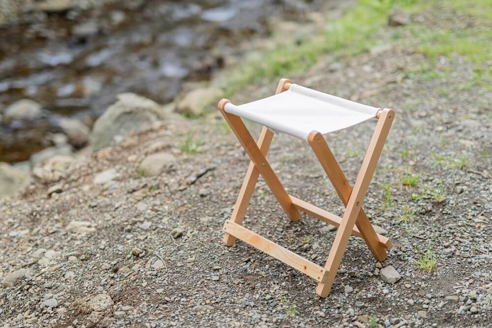 テントサウナ　椅子　イス　折りたたみベンチ　軽量　木製