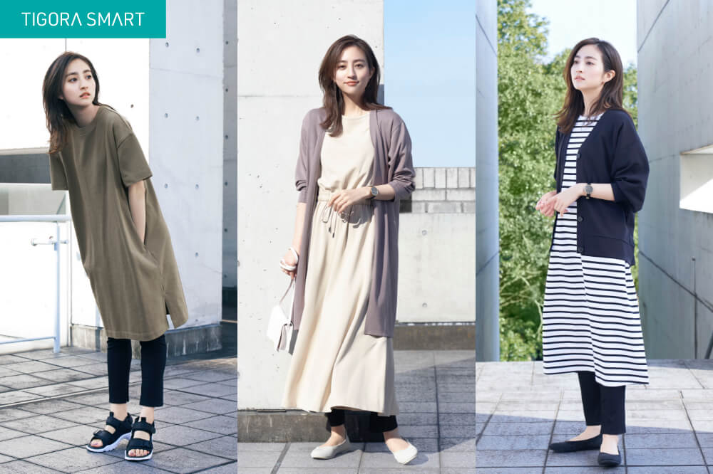 堀田茜さんが着こなす 21春夏ティゴラスマートワンピース Alpen Group Magazine アルペングループマガジン